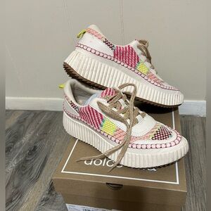 Dolce Vita Women's Multicolor Platform Sneakers size 8.5 worn 2x